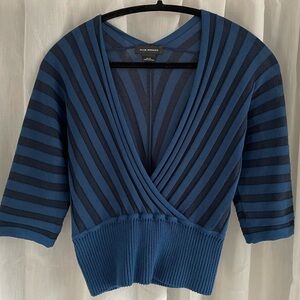 Cropped navy blue Club Monaco top (M)